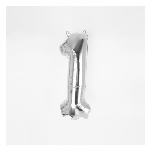Μπαλόνι Ασημένιο Νούμερο 1 (16'')