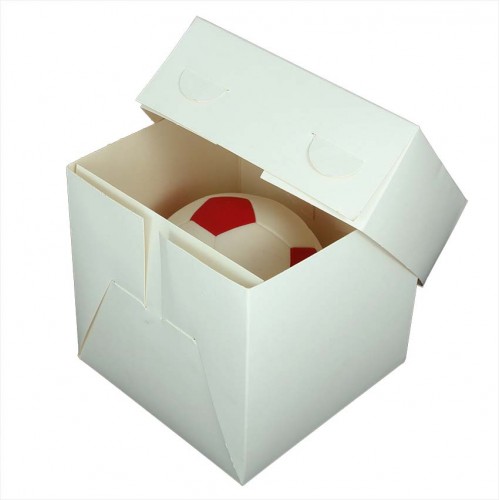 Λευκό Κουτί Τούρτας της Super Box (15x15x15cm)