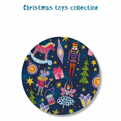 Αυτοκόλλητα Καρυοθραύστης Μπαλαρίνα Για Συσκευασίες & Δώρα The Christmas Toys Collection
