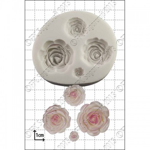 Καλούπι Σιλικόνης της FPC Τριαντάφυλλα (Multi Rose)
