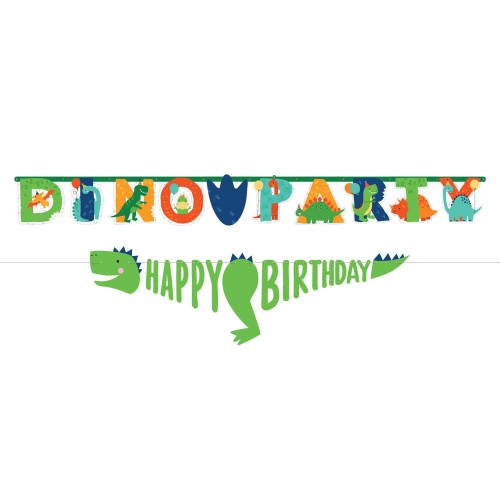Σετ Γιρλάντα Δεινόσαυρος Happy Birthday Kit Dino