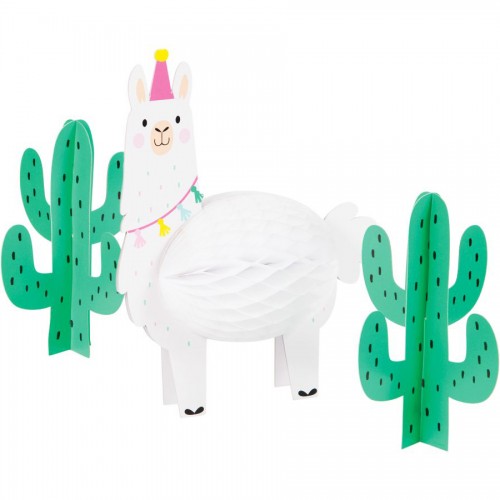 Διακοσμητικό Σετ Τραπεζιού 3D Λάμα Και Κάκτοι - Llama Party
