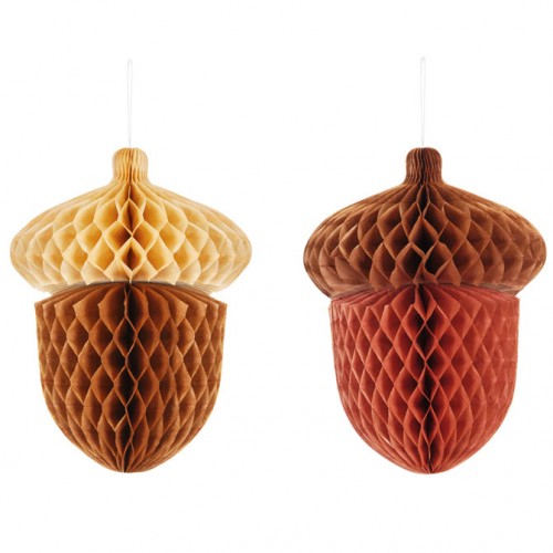 Βελανίδια Χάρτινα Διακοσμητικά Honeycombs