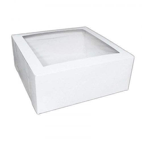 Λευκό Κουτί Με Παράθυρο 25x25x10cm