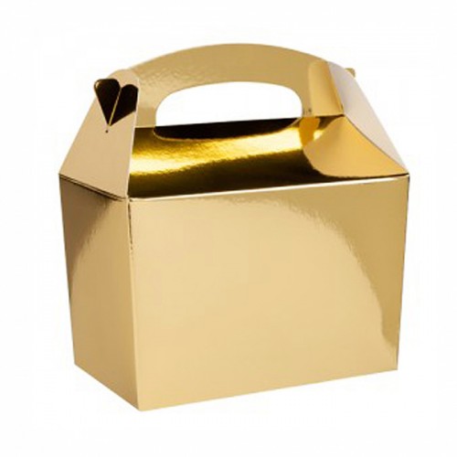 Χρυσό Μεταλλικό Lunch Box-Χάρτινη συσκευασία φαγητού
