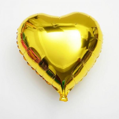 Σετ Μεταλλικά Μπαλόνια Χρυσές Καρδιές 4pcs