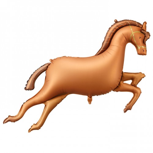 Μεταλλικό Μπαλόνι Καφέ Άλογο 