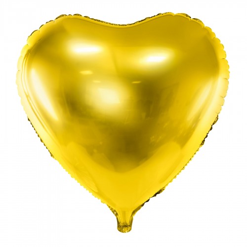 Μεταλλικό Μπαλόνι Χρυσή Καρδιά Party Deco