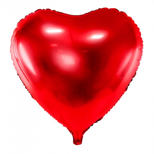 Μεταλλικό Μπαλόνι Κόκκινη Καρδιά Party Deco