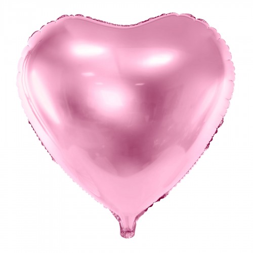Μεταλλικό Μπαλόνι Ροζ Καρδιά Party Deco