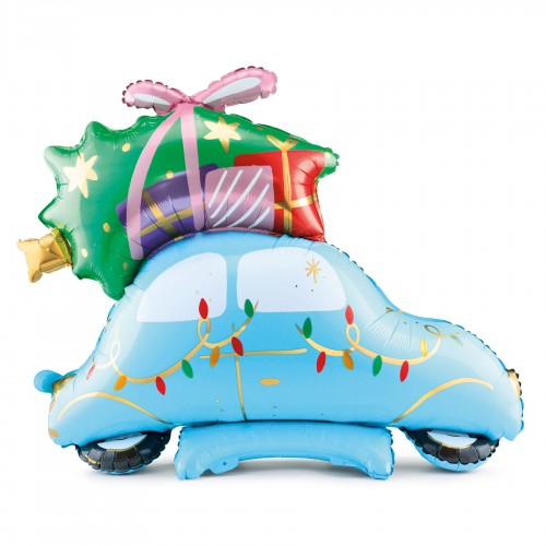Μεταλλικό Μπαλόνι Χριστουγεννιάτικο Αυτοκίνητο