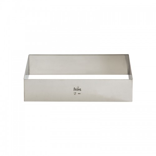 Παραλληλόγραμμη INOX Φόρμα Τσέρκι 26x11cm-Decora