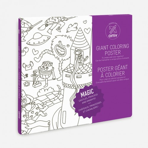 Γιγάντιο Πόστερ Ζωγραφικής Μαγικά Παραμύθια- Giant Poster Magic OMY 