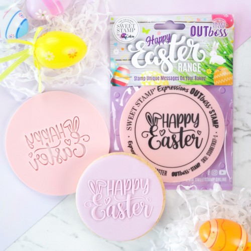 Στάμπα Happy Easter Αυτιά Λαγού-Outboss Expressions By SweetStamp