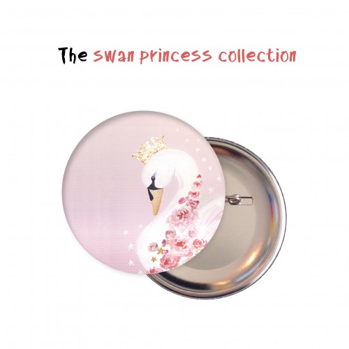Κονκάρδες Κύκνος- Swan Princess Party Pins Για Δώρα Και Party Favors