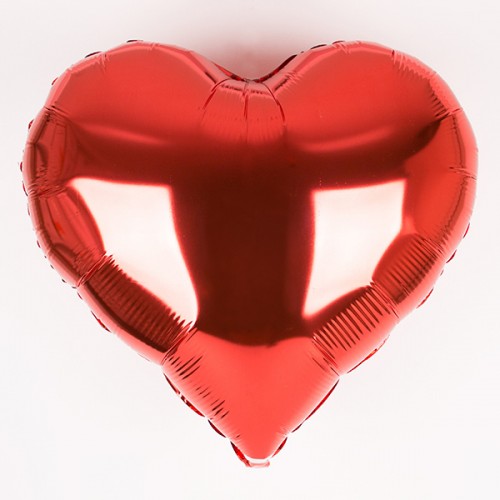 Μεταλλικό Μπαλόνι Κόκκινη Καρδιά 46cm.