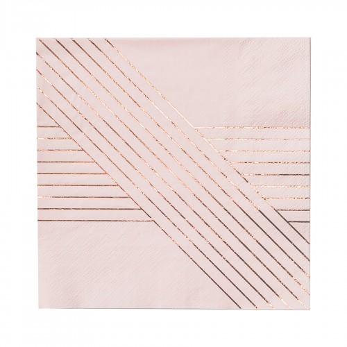 Χαρτοπετσέτες Γλυκού Σε Ροζ Και Ροζ Χρυσό - Amethyst By Harlow & Grey
