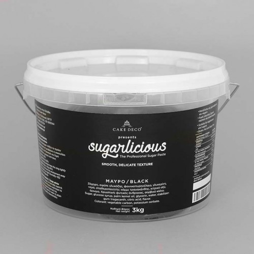 Ζαχαρόπαστα Sugarlicious Μαύρο 3Kg