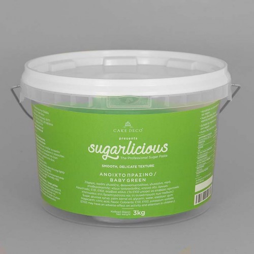 Ζαχαρόπαστα Sugarlicious Πράσινο Ανοιχτό 3 Kg