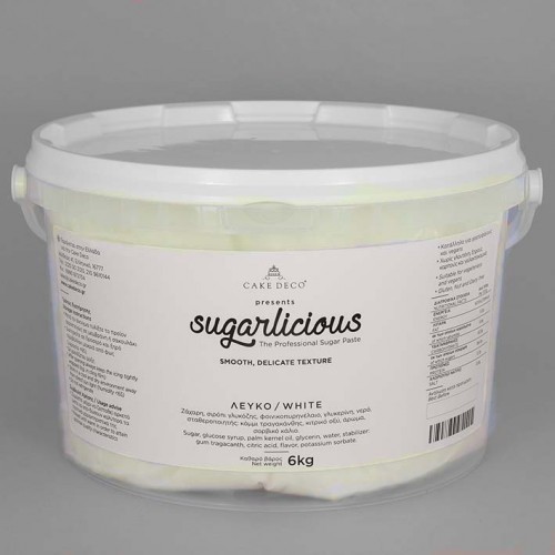 Ζαχαρόπαστα Sugarlicious Λευκό 6 Kg