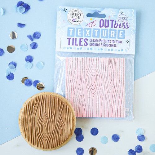 Στάμπα Κορμός Εφέ Ξύλου-Outboss Texture Tiles SweetStamp
