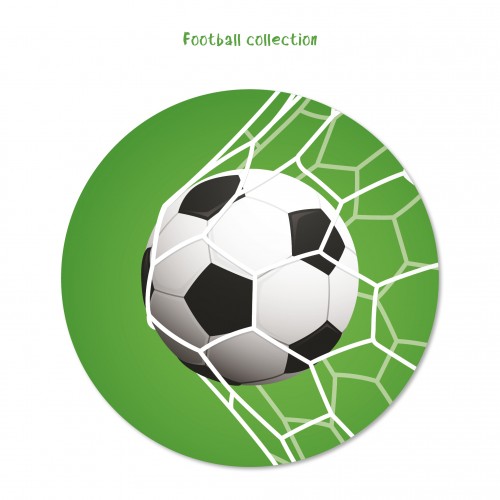 Αυτοκόλλητα Στρογγυλά Για Παιδικά Πάρτυ Ποδόσφαιρο Football Collection 