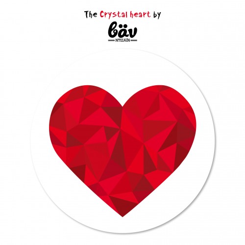 Αυτοκόλλητα για Συσκευασίες Κόκκινη Καρδιά-The Crystal Heart By "βαν ντιζάιν"