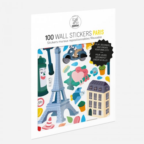 Παιδικά Αυτοκόλλητα Παρίσι - Stickers Paris OMY