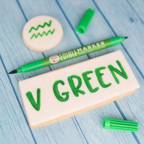 Πράσινο Ανοιχτό Διπλός Μαρκαδόρος Τροφίμων Sweet Stamp