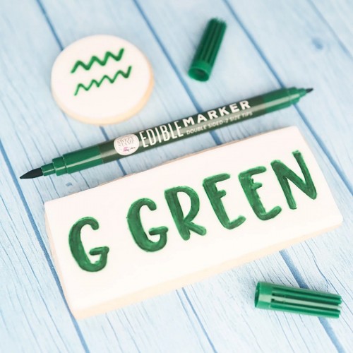 Πράσινος Διπλός Μαρκαδόρος Τροφίμων Sweet Stamp