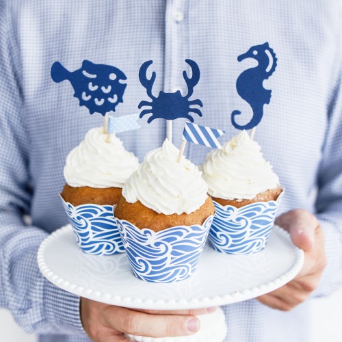 Cupcake Toppers Θέμα Καλοκαιρινό PartyDeco