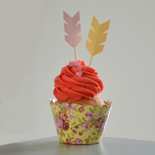 Cupcake Toppers Ινδιάνικα Βέλη Για Κορίτσι Hand Made by Ministry Of Art (6pcs)