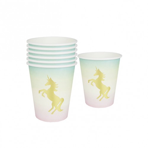 Χάρτινα Ποτήρια Μονόκερος We Love Unicorns Paper Cups-Talking Tables