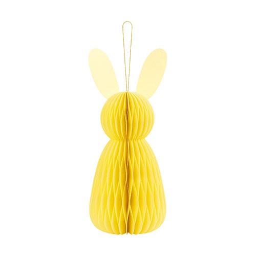 Κίτρινο Λαγουδάκι Χάρτινο Διακοσμητικό Honeycomb
