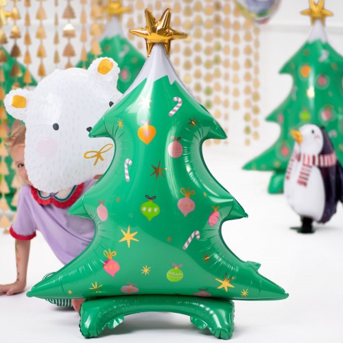 Μεταλλικό Μπαλόνι Χριστουγεννιάτικο Δέντρο Party Deco