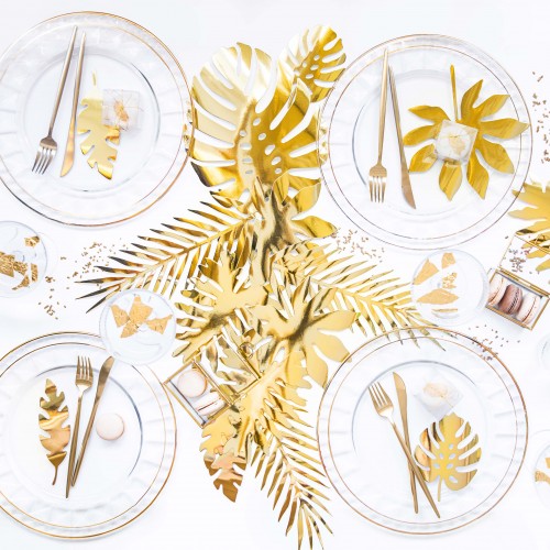 Τροπικά Φύλλα Χρυσά Για Στολισμό & Διακόσμηση Πάρτυ PartyDeco