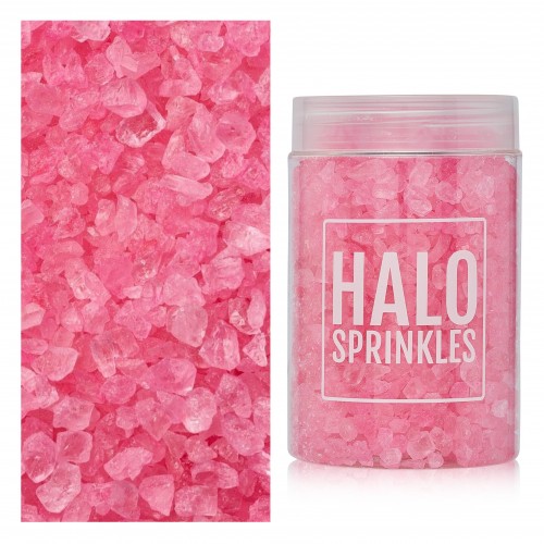 Κρύσταλλοι Ζάχαρης Για Εφέ Ημιπολύτιμων Λίθων Ροζ-Halo Sprinkles